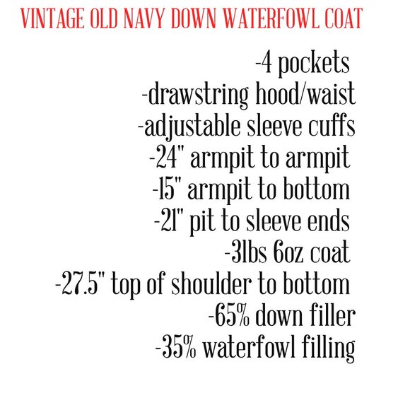 Y2k HEAVY Duck Down Waterfowl DARK RED Men's Hooded Old Navy Winter Coat XL - Picture 4 of 6